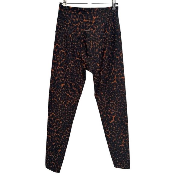BEYOND YOGA X barre 3 Animal Print Leggings Black/Brown Size See Measurements - Picture 4 of 8